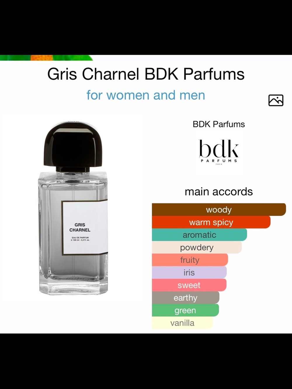 BDK Gris Charnel 10 ml travel spray. Brand new